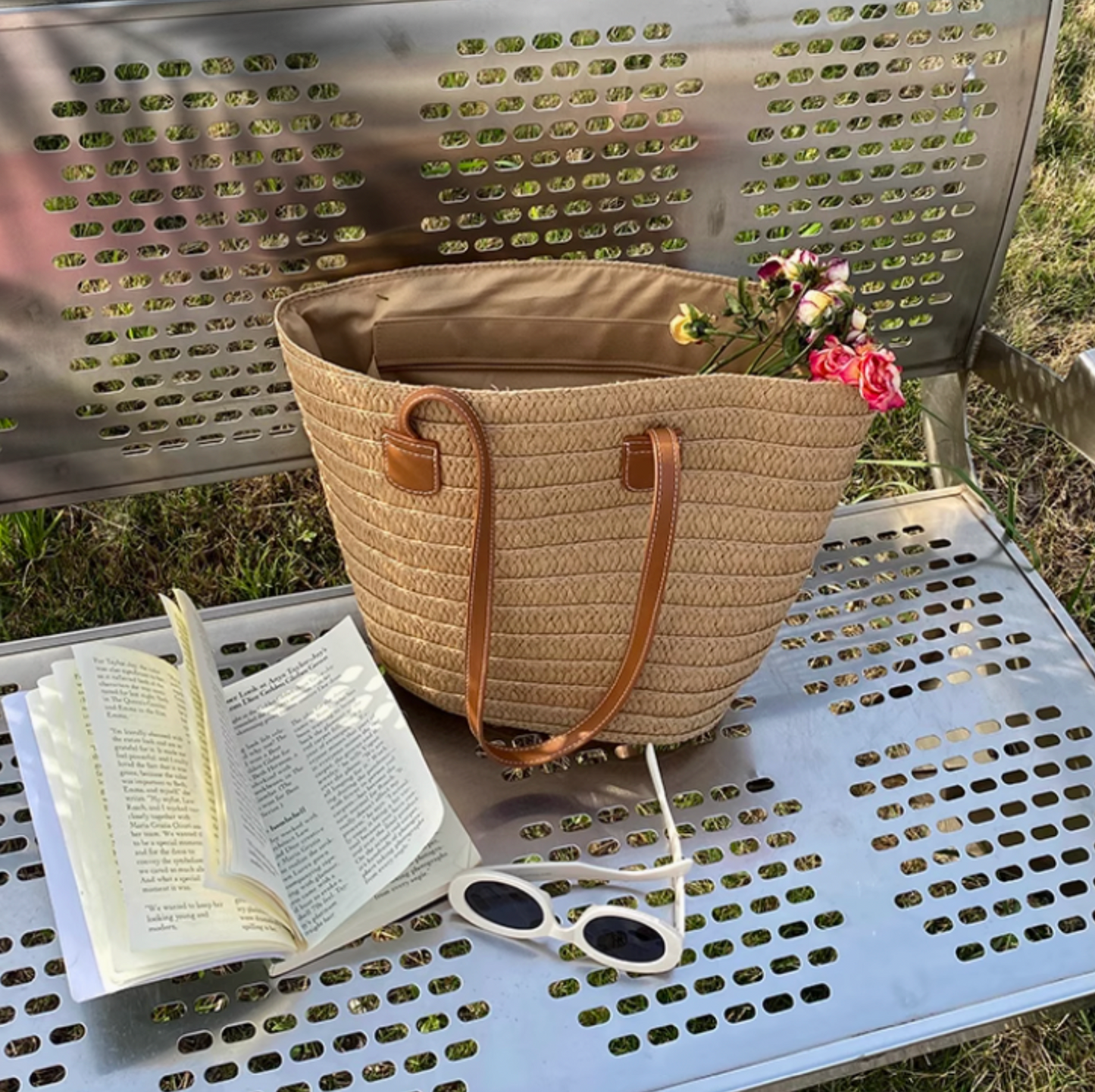 Rustic Straw Bag