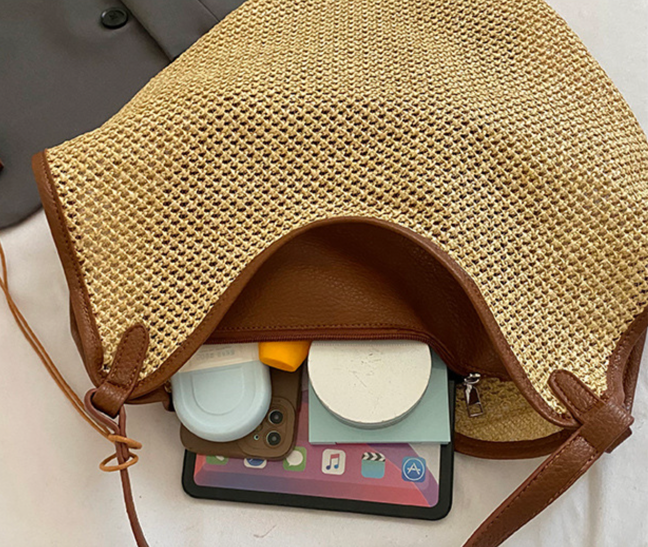 Large Straw Bag