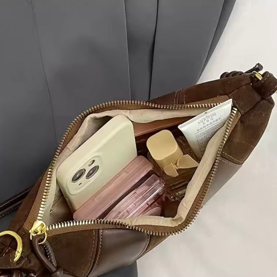 Lina Croissant Leather Bag