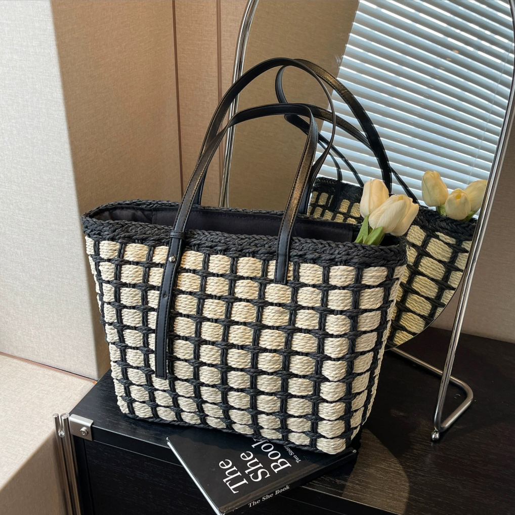 Emma Straw Tote Bag