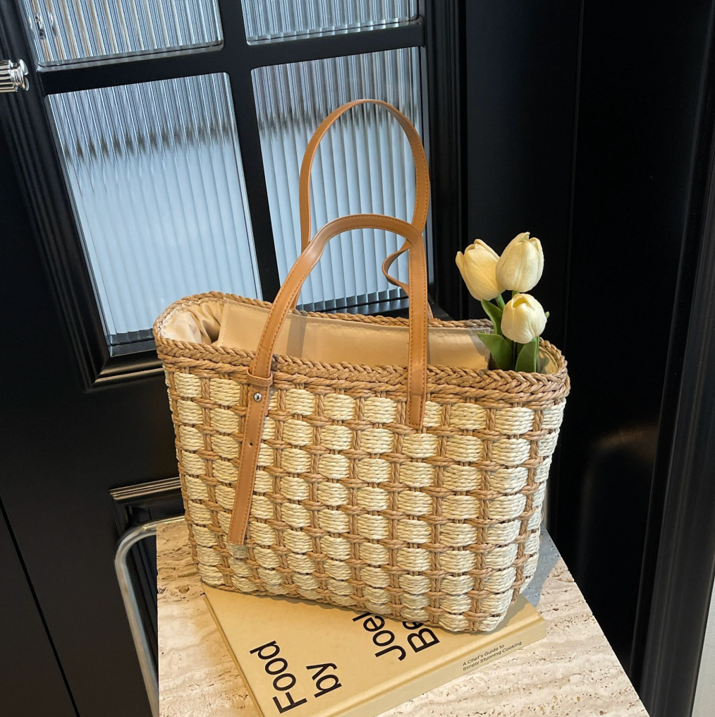 Emma Straw Tote Bag