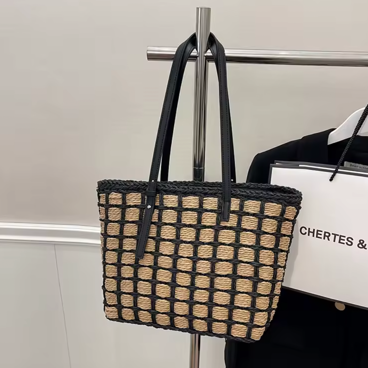 Emma Straw Tote Bag