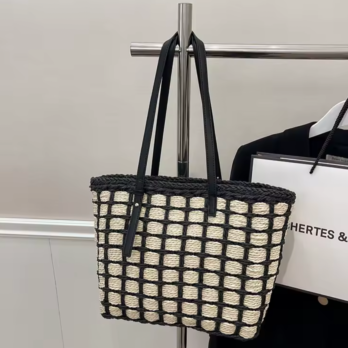 Emma Straw Tote Bag