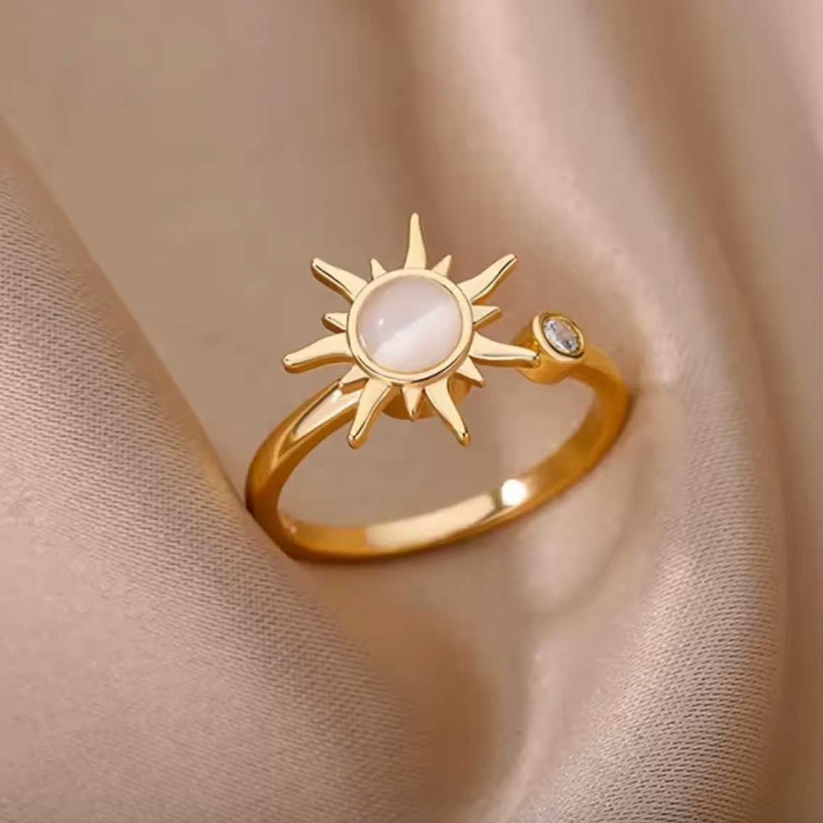Celestial Sun Spinner Ring