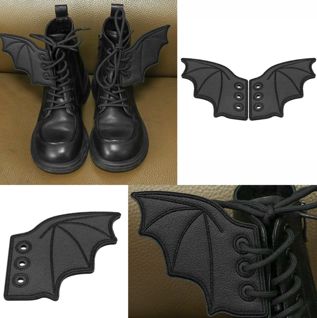 Bat Wings Shoe Charms