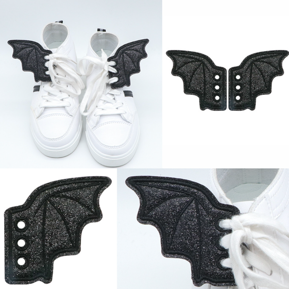 Bat Wings Shoe Charms