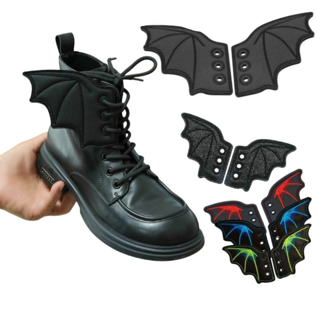 Bat Wings Shoe Charms