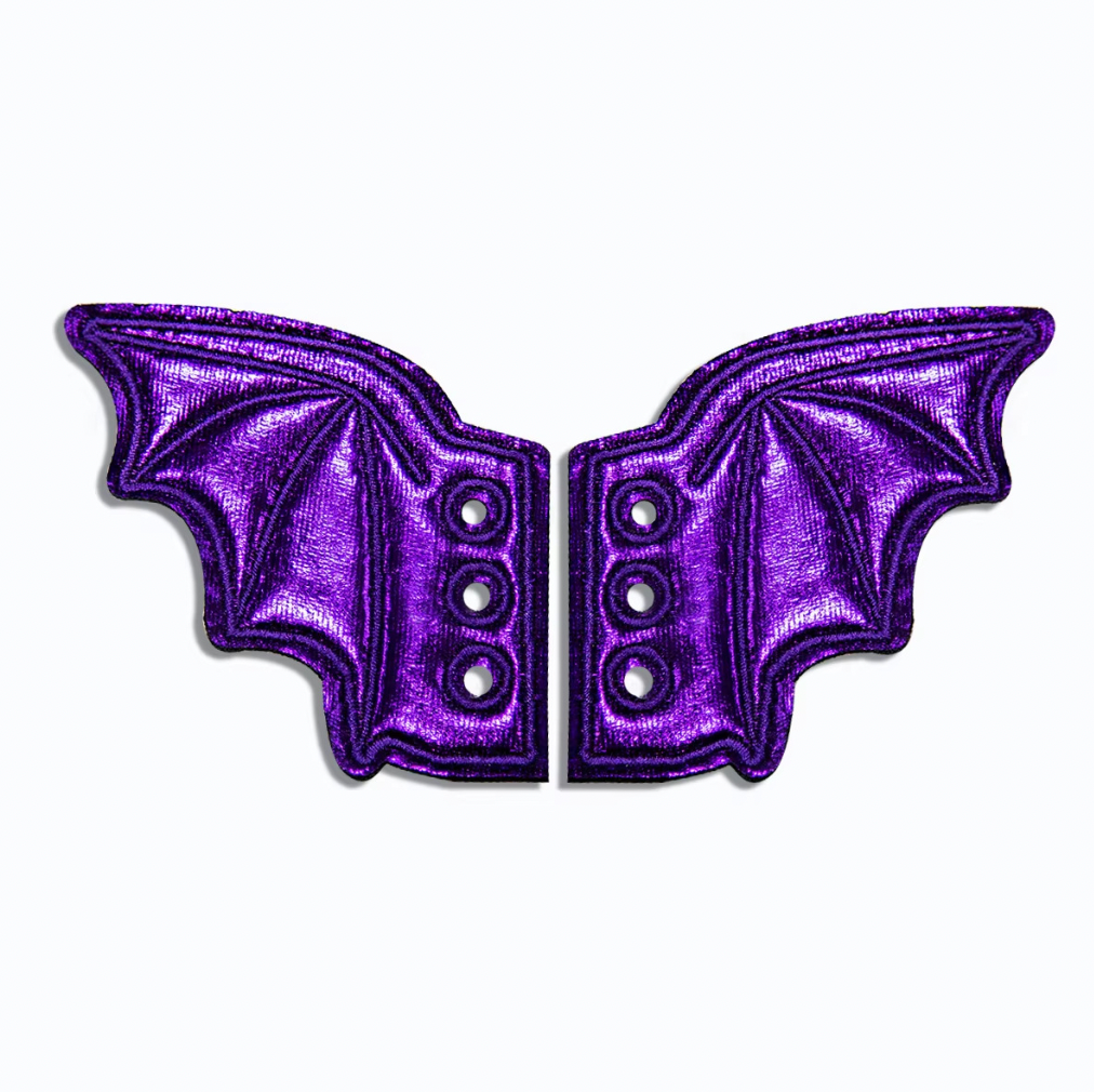Bat Wings Shoe Charms