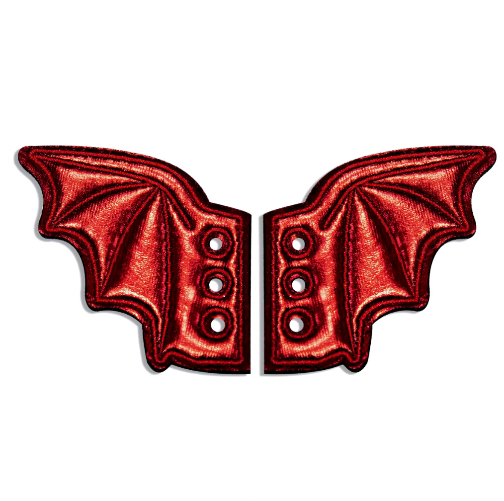 Bat Wings Shoe Charms