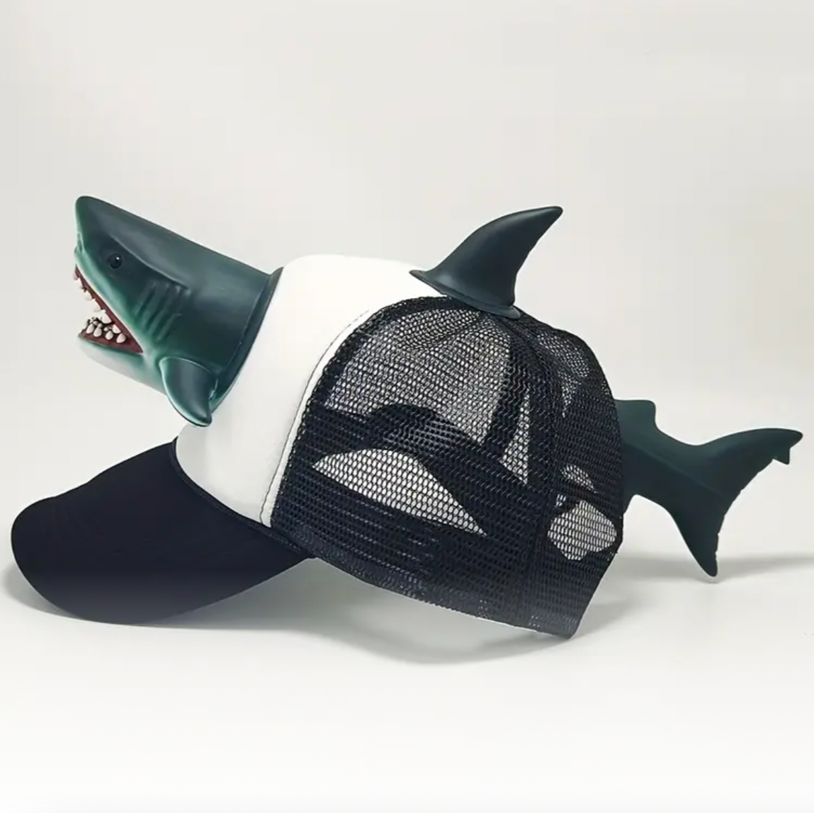 3D Shark Trucker Hat