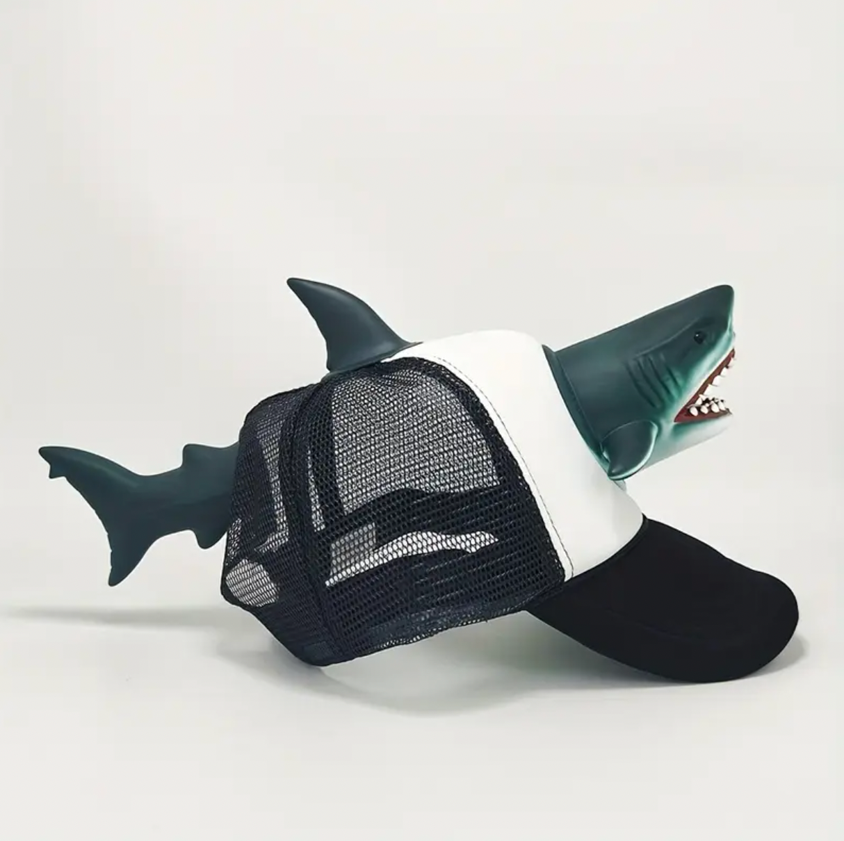 3D Shark Trucker Hat