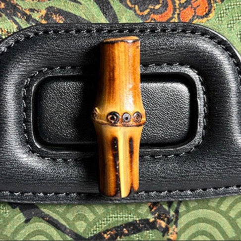 Jessica Bamboo Shadow and Breeze Saddle Bag
