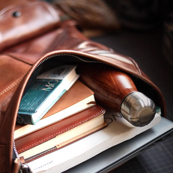Hudson Vintage Leather Backpack