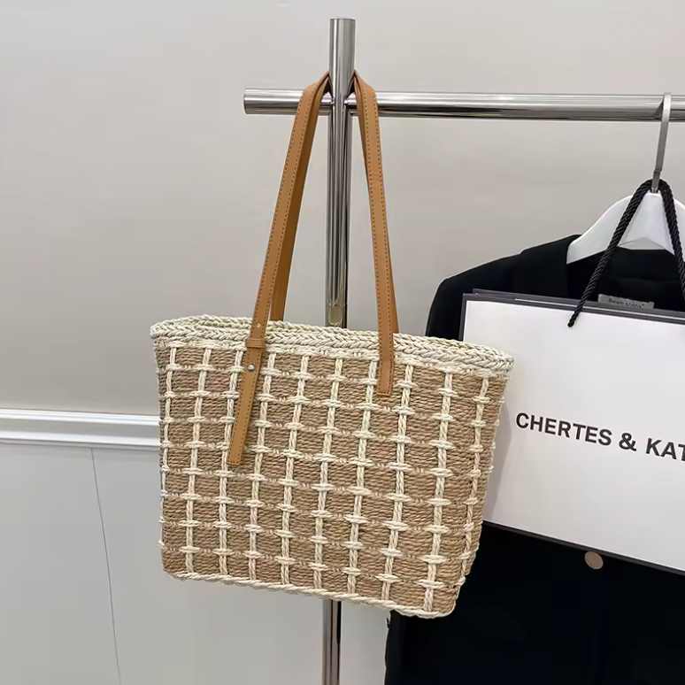 Emma Straw Tote Bag