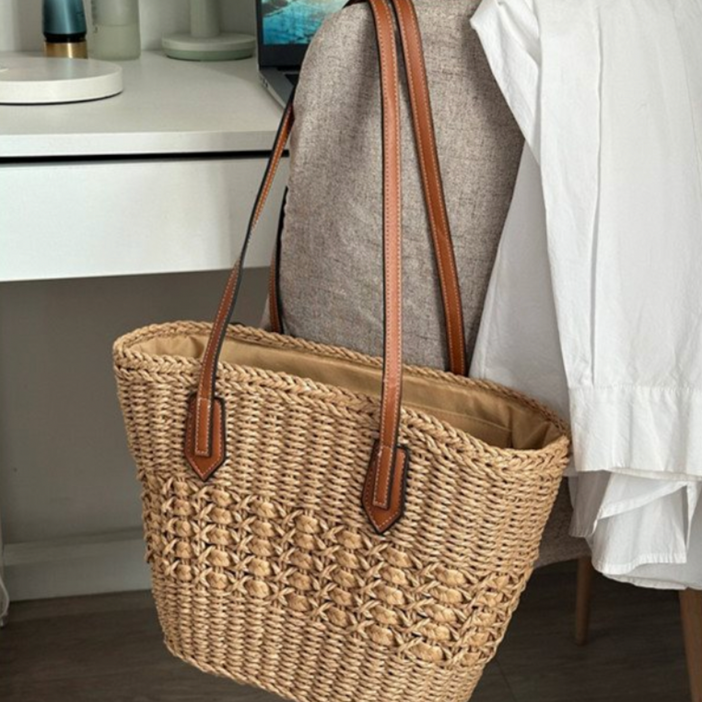 Large Straw Tote