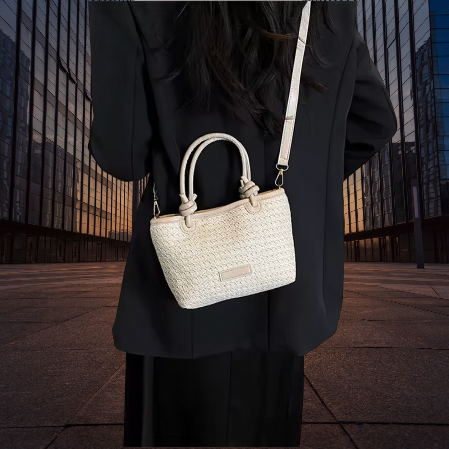 Mini Straw Crossbody