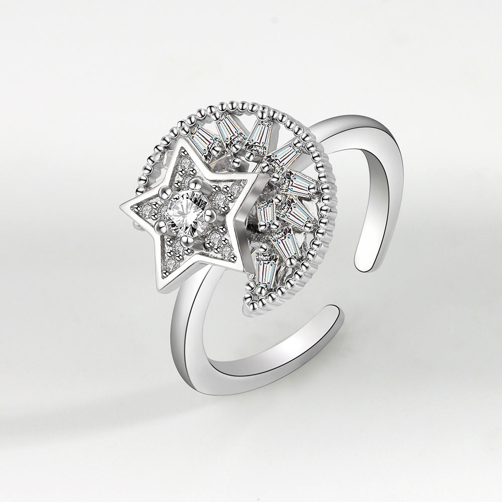 Moon & Star Anti-Stress Ring
