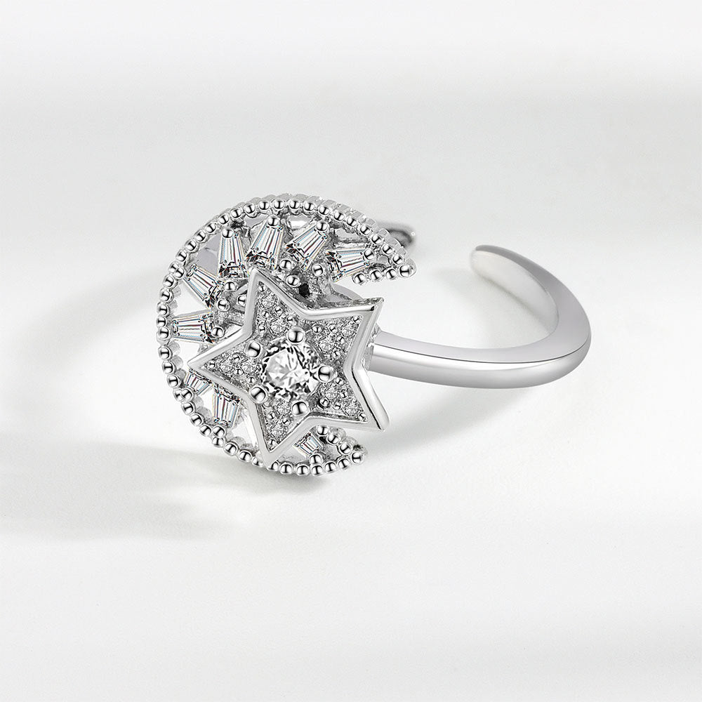 Moon & Star Anti-Stress Ring