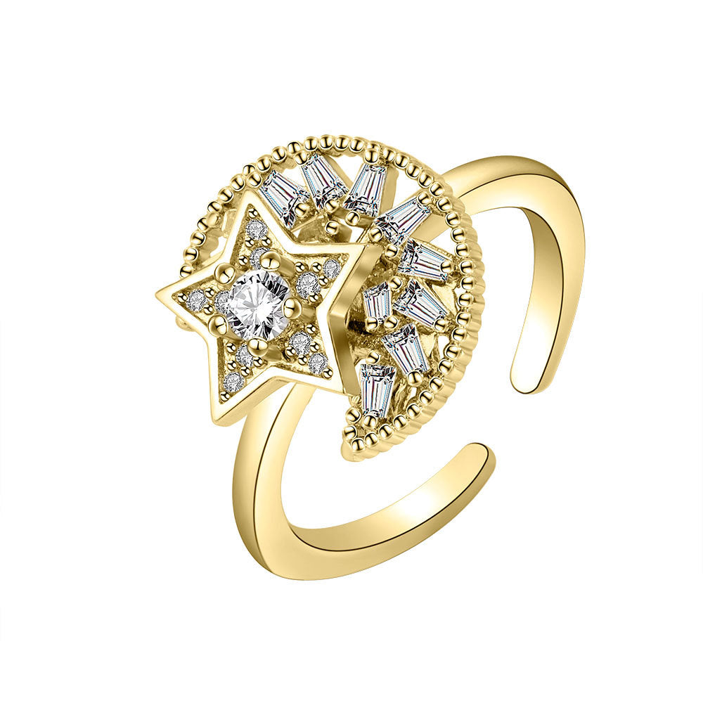 Moon & Star Anti-Stress Ring