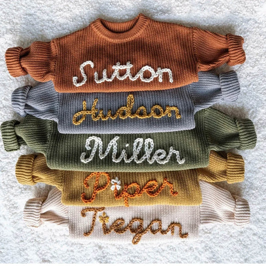 Personalized Baby Sweaters