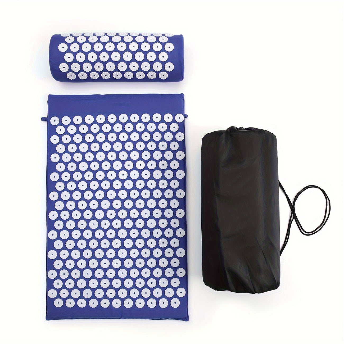 Yoga Acupressure Mat + Pillow With Storage Bag