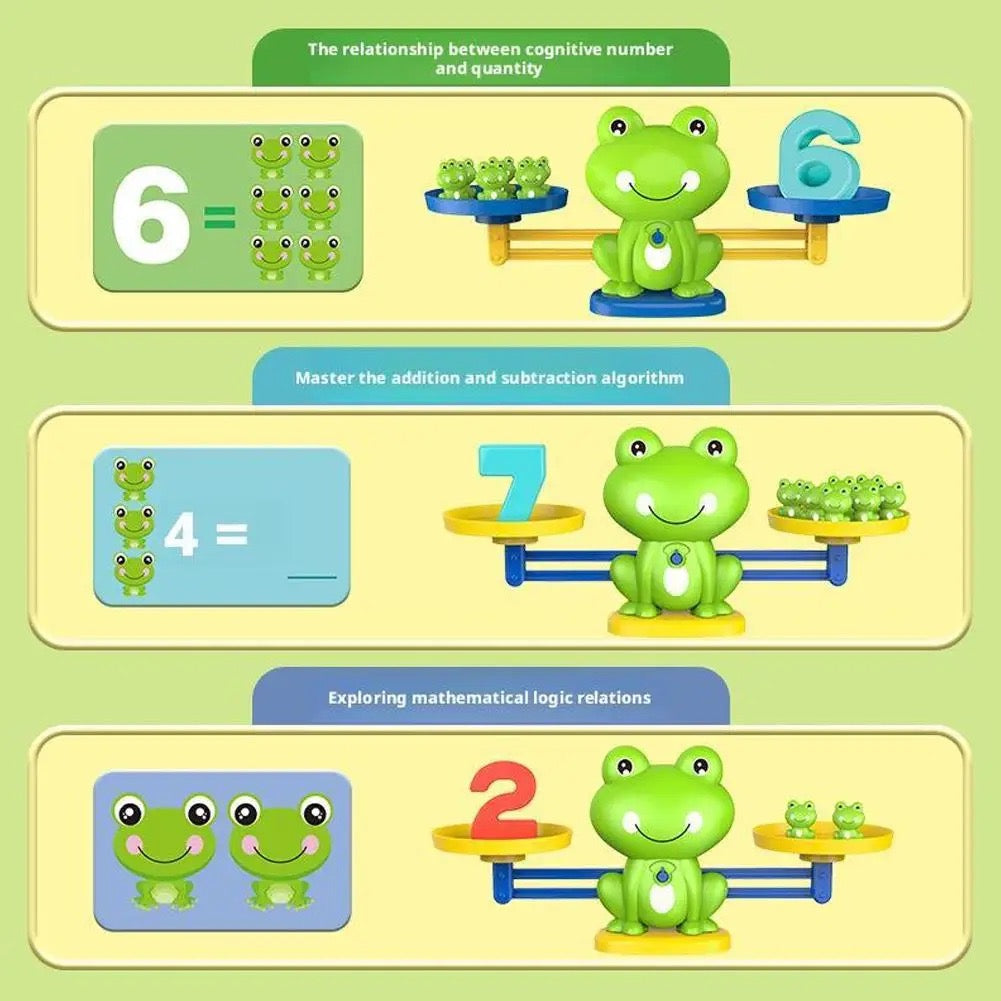 Frog Balance Math Game – Montessori Educational Toy