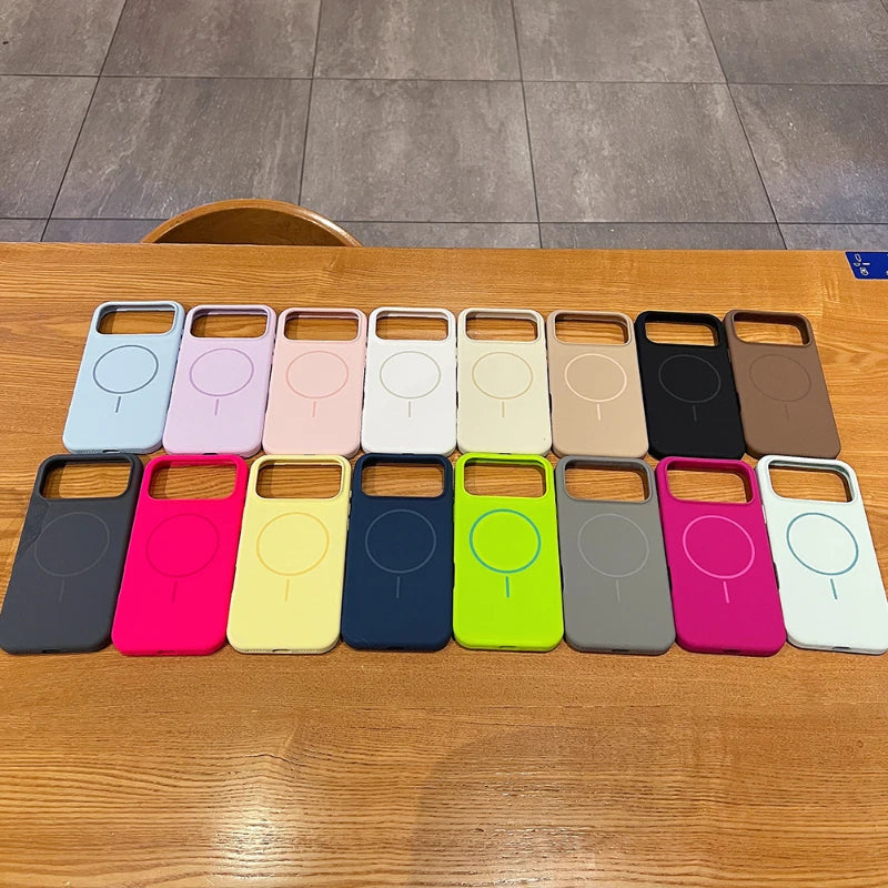 MagSafe Liquid Silicone Case for iPhone 17 / Pro / Pro Max – Shockproof Bumper Cover