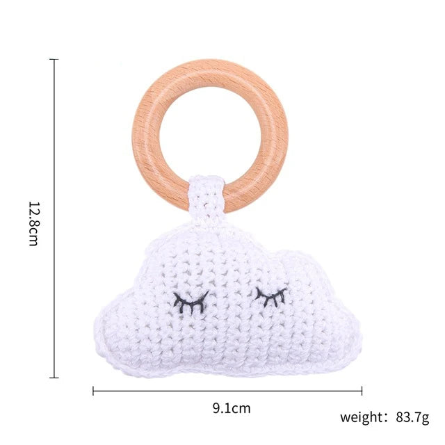 Crochet Animal Rattle Personalized Toy