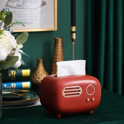 Retro Radio Tissue Box Holder