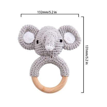 Crochet Animal Rattle Personalized Toy