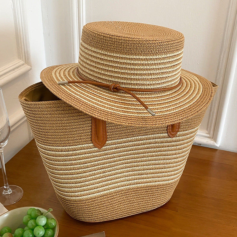 MIRANDA Straw Bag & Hat Set