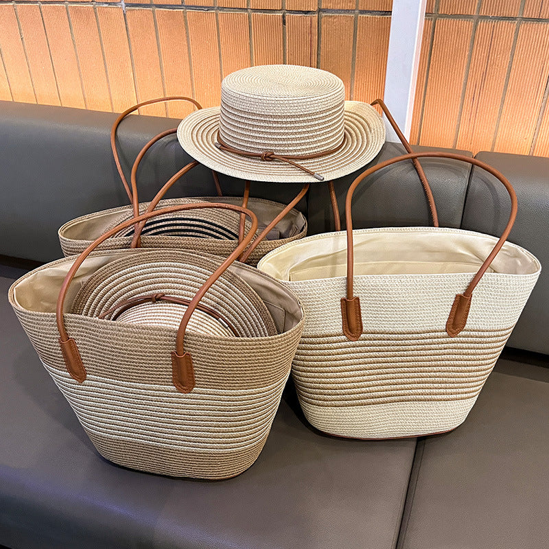 MIRANDA Straw Bag & Hat Set
