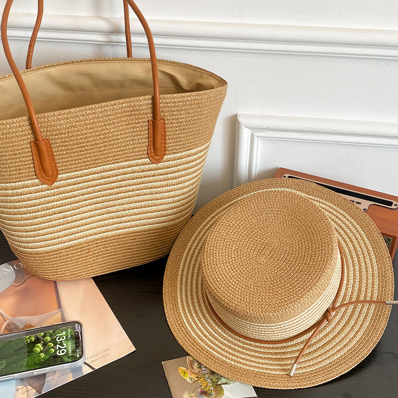 MIRANDA Straw Bag & Hat Set