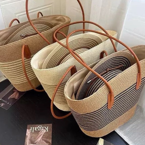 MIRANDA Straw Bag & Hat Set