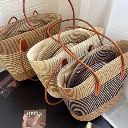 MIRANDA Straw Bag & Hat Set