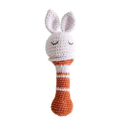 Crochet Animal Rattle Personalized Toy