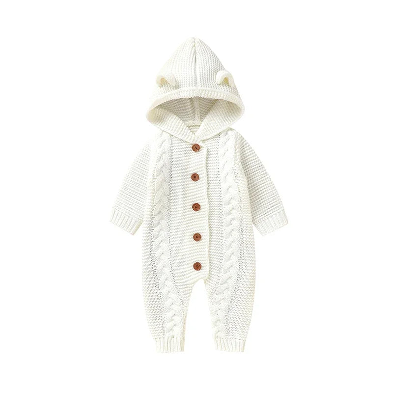 Knitted Hooded Romper