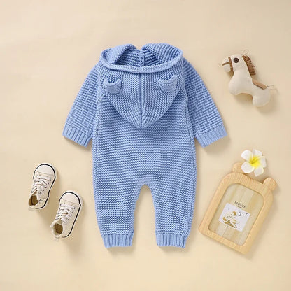 Knitted Hooded Romper