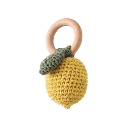 Crochet Animal Rattle Personalized Toy