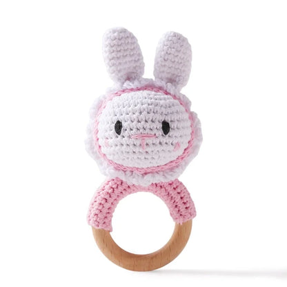 Crochet Animal Rattle Personalized Toy