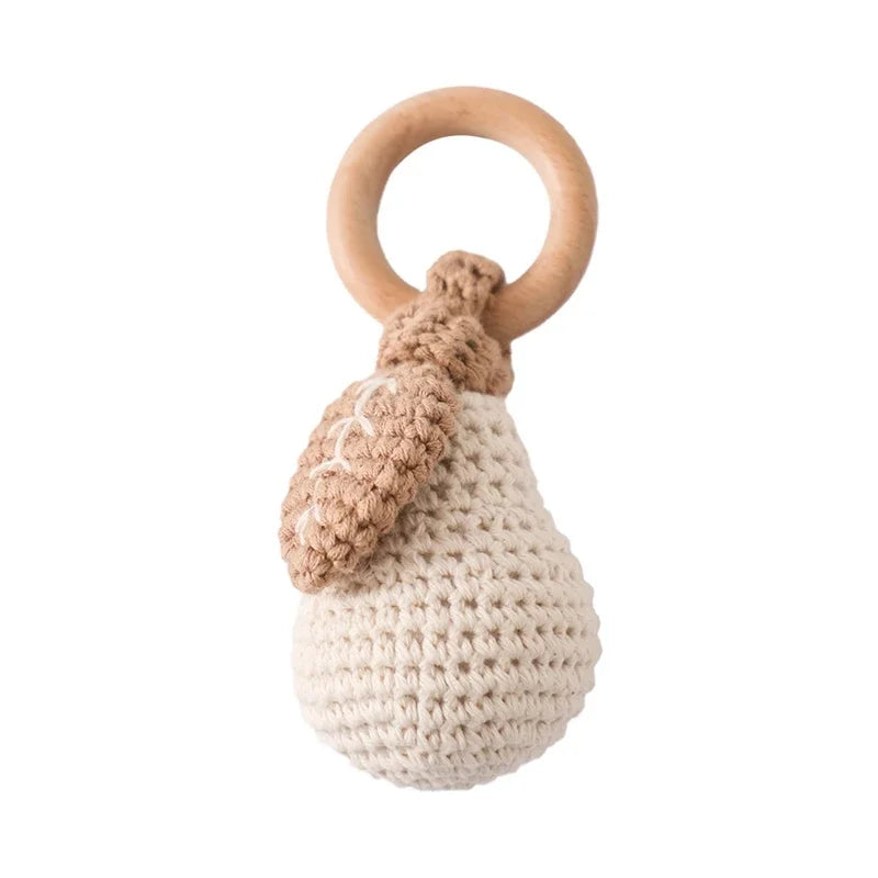 Crochet Animal Rattle Personalized Toy