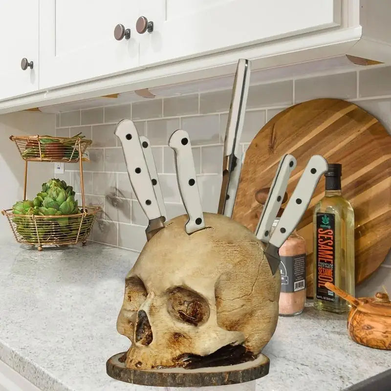 OMK® SkullSlice - Gothic Skull Knife Holder