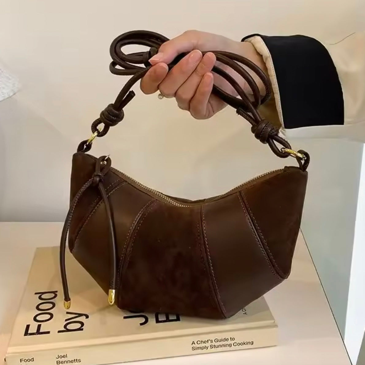 Lina Croissant Leather Bag