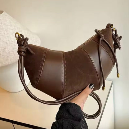 Lina Croissant Leather Bag