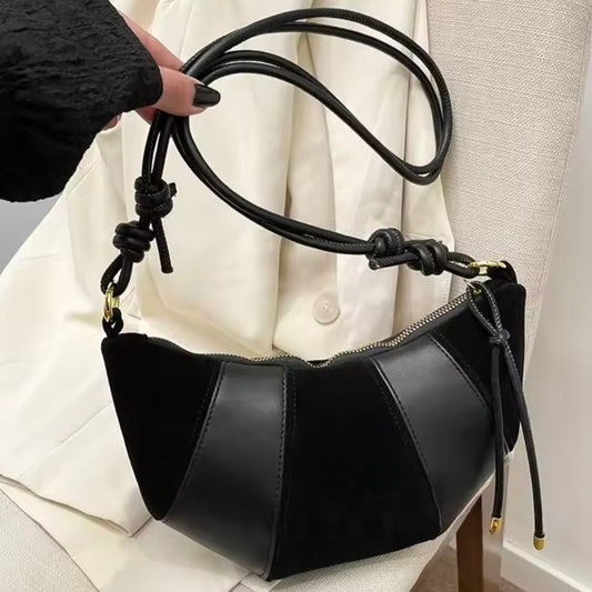 Lina Croissant Leather Bag