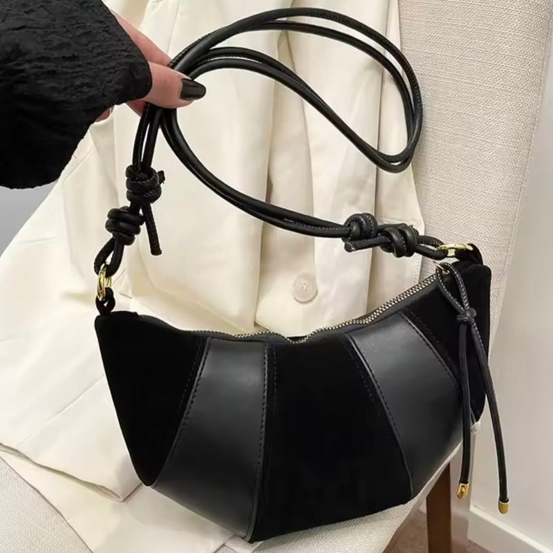 Lina Croissant Leather Bag