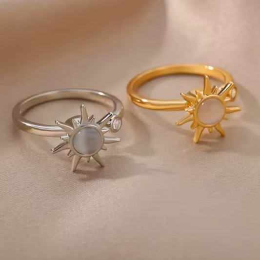 Celestial Sun Spinner Ring