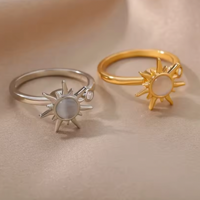 Celestial Sun Spinner Ring