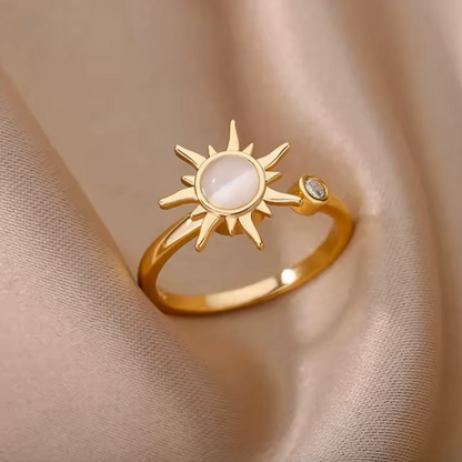 Celestial Sun Spinner Ring