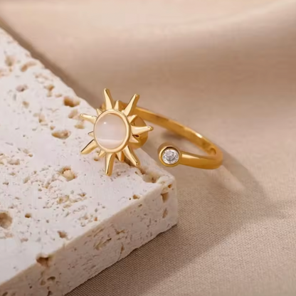 Celestial Sun Spinner Ring
